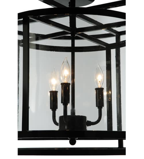 Kitzi Cilindro 3 Light 22" Wide Semi-Flush Drum Ceiling Fixture