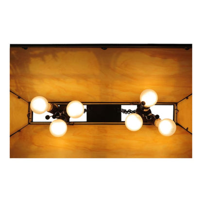 Meyda Tiffany Quiet Pond 6 Light 40" Wide Linear Pendant
