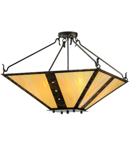 Zandra 4 Light 43" Wide Semi-Flush Ceiling Fixture