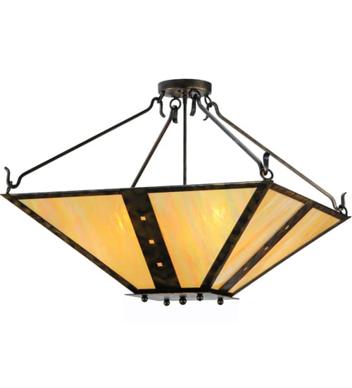 Zandra 4 Light 43" Wide Semi-Flush Ceiling Fixture