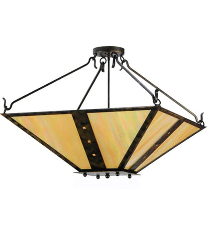 Zandra 4 Light 43" Wide Semi-Flush Ceiling Fixture