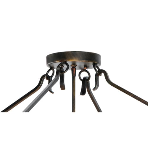 Zandra 4 Light 43" Wide Semi-Flush Ceiling Fixture