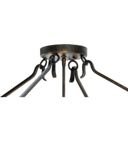 Zandra 4 Light 43" Wide Semi-Flush Ceiling Fixture