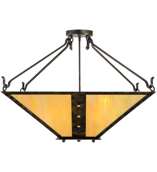 Zandra 4 Light 43" Wide Semi-Flush Ceiling Fixture