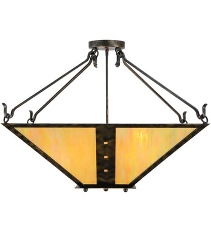 Zandra 4 Light 43" Wide Semi-Flush Ceiling Fixture