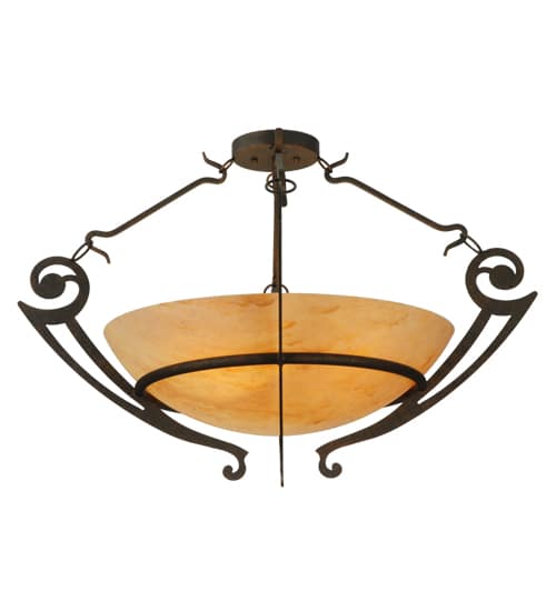 Ceres 6 Light 36" Wide Semi-Flush Bowl Ceiling Fixture