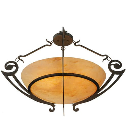 Ceres 6 Light 36" Wide Semi-Flush Bowl Ceiling Fixture