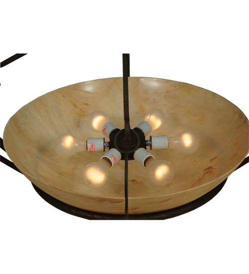 Ceres 6 Light 36" Wide Semi-Flush Bowl Ceiling Fixture