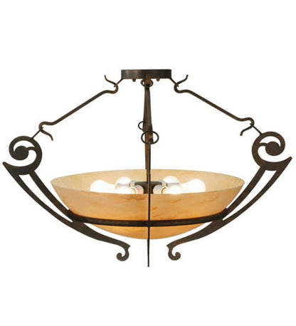 Ceres 6 Light 36" Wide Semi-Flush Bowl Ceiling Fixture