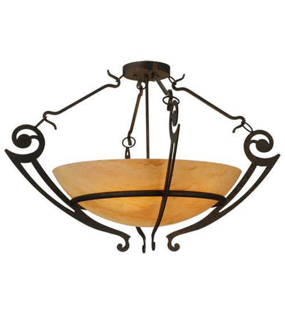 Ceres 6 Light 36" Wide Semi-Flush Bowl Ceiling Fixture