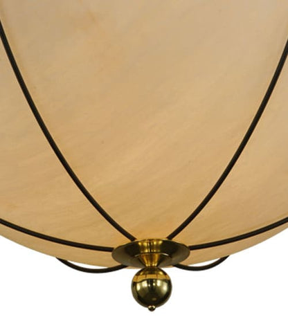 Nautical 12 Light 74" Wide Flush Mount Bowl Ceiling Fixture with Faux Alabaster Shade - Oil Rubbed Bronze Finish
