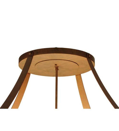 Urban 8 Light 43" Wide Semi-Flush Bowl Ceiling Fixture - Cortez Gold Finish