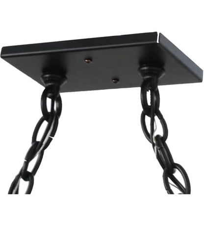 Personalized 9 Light 17" Wide Billiard Linear Pendant