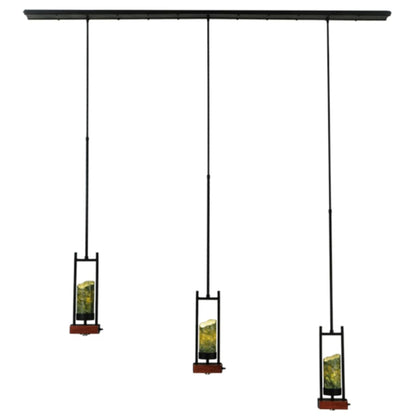 Meyda Tiffany Grand Terrace 3 Light 6" Wide Pillar Candle Multi Light Pendant