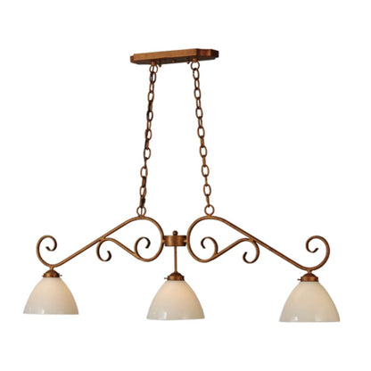 Meyda Tiffany Mona 3 Light 49" Wide Linear Pendant