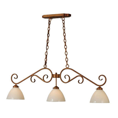 Meyda Tiffany Mona 3 Light 49" Wide Linear Pendant