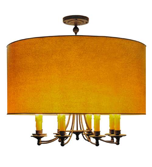 Muirfield 8 Light 42" Wide Taper Candle Pendant