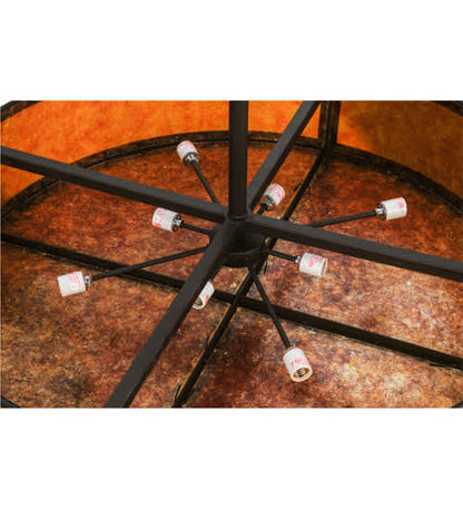 Smythe Craftsman 8 Light 44" Wide Semi-Flush Drum Ceiling Fixture