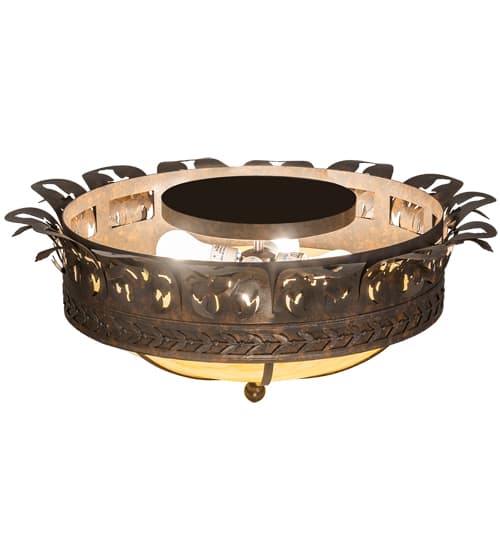 Crowne 4 Light 28" Wide Semi-Flush Bowl Ceiling Fixture