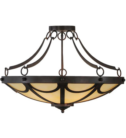 Carousel 5 Light 29" Wide Semi-Flush Bowl Ceiling Fixture