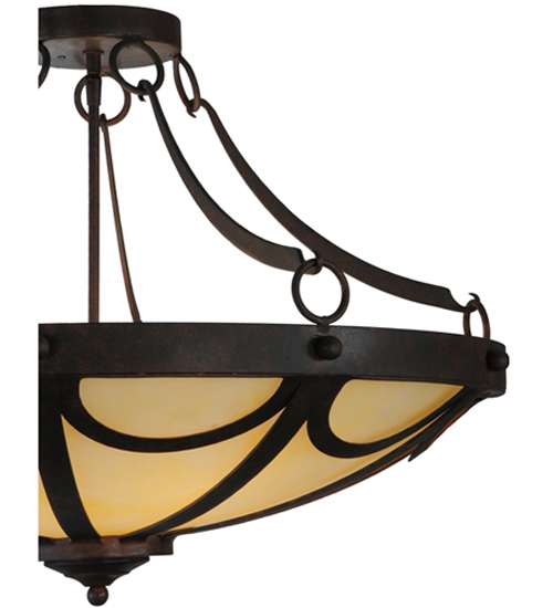 Carousel 5 Light 29" Wide Semi-Flush Bowl Ceiling Fixture