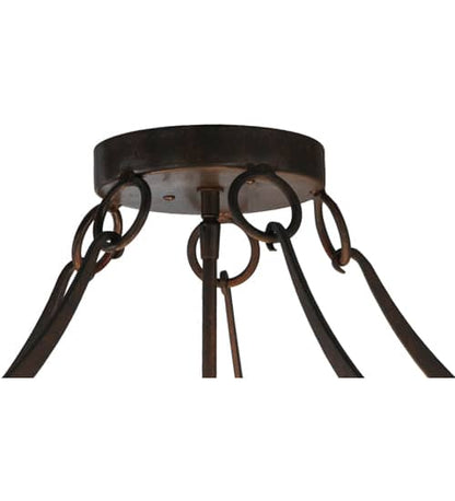 Carousel 5 Light 29" Wide Semi-Flush Bowl Ceiling Fixture