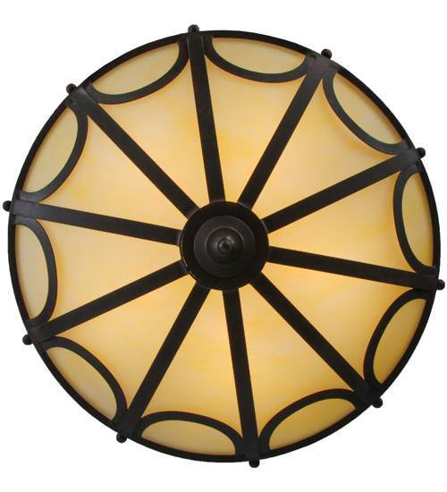 Carousel 5 Light 29" Wide Semi-Flush Bowl Ceiling Fixture