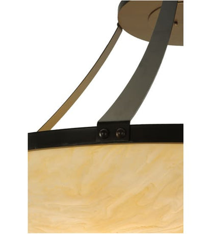 Urban 8 Light 44" Wide Semi-Flush Bowl Ceiling Fixture