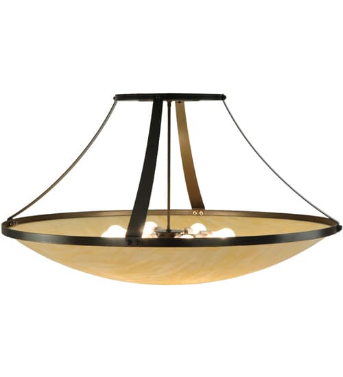Urban 8 Light 44" Wide Semi-Flush Bowl Ceiling Fixture