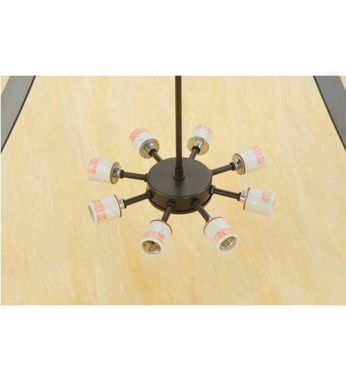 Urban 8 Light 44" Wide Semi-Flush Bowl Ceiling Fixture