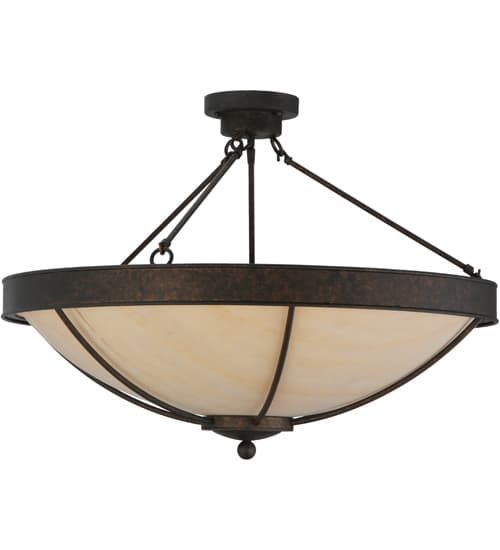 Alysiales 5 Light 32" Wide Semi-Flush Bowl Ceiling Fixture