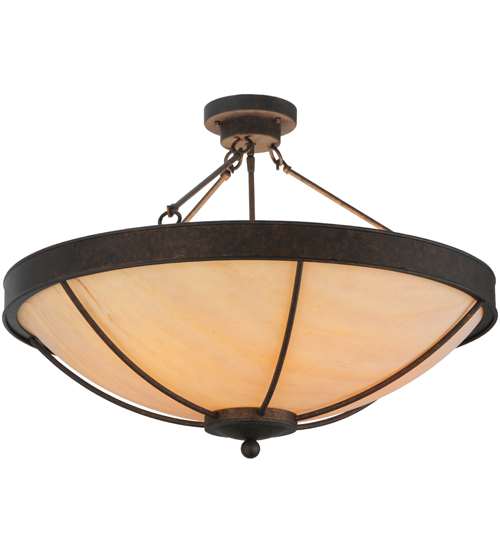 Alysiales 5 Light 32" Wide Semi-Flush Bowl Ceiling Fixture