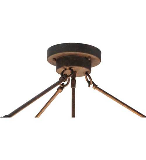 Alysiales 5 Light 32" Wide Semi-Flush Bowl Ceiling Fixture