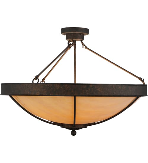 Alysiales 5 Light 32" Wide Semi-Flush Bowl Ceiling Fixture