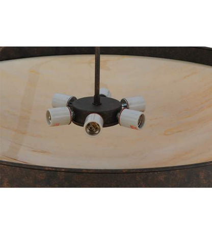 Alysiales 5 Light 32" Wide Semi-Flush Bowl Ceiling Fixture