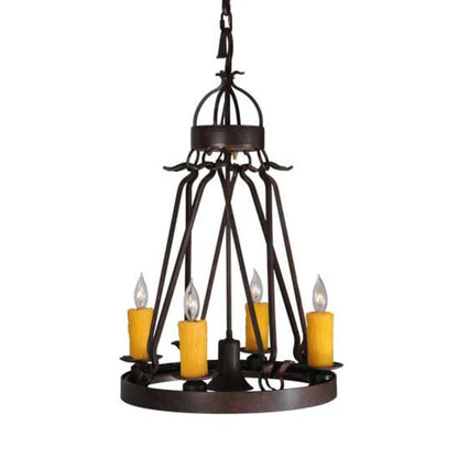 Meyda Tiffany Lakeshore 4 Light 19" Wide Taper Candle Multi Light Pendant