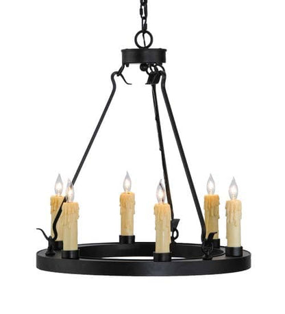 Deina 6 Light 24" Wide Taper Candle Ring Chandelier