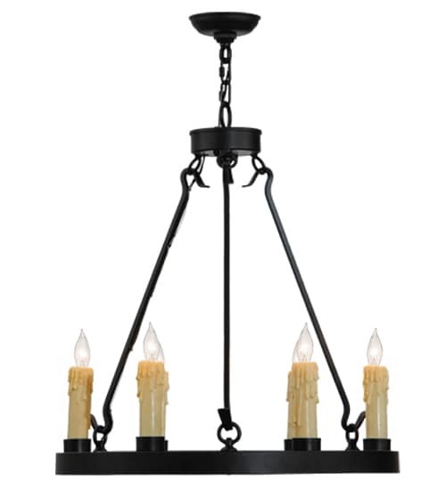 Deina 6 Light 24" Wide Taper Candle Ring Chandelier