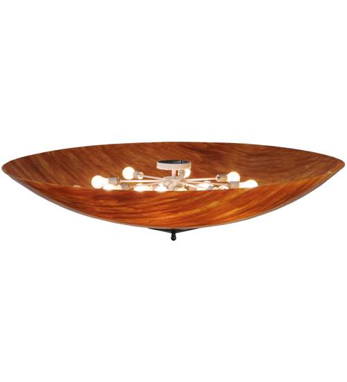 Madison 12 Light 14" Tall Semi-Flush Bowl Ceiling Fixture - Timeless Bronze Finish