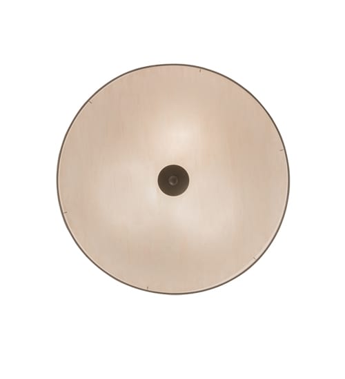 Cilindro 3 Light 36" Wide Semi-Flush Drum Ceiling Fixture with White Burlap Shade - Nickel Finish - GU24 Bulb Base