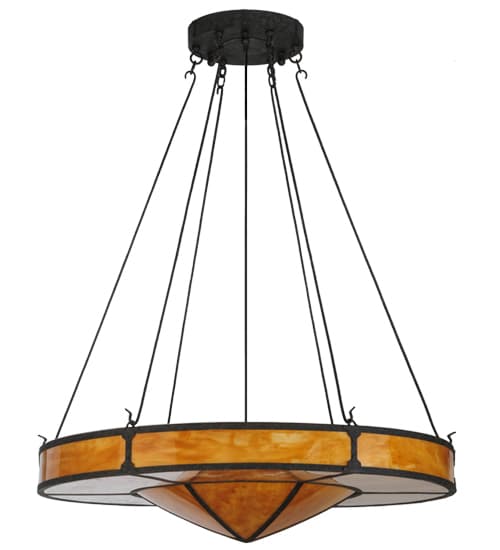 Timber 8 Light 48" Wide Drum Chandelier