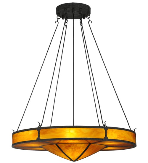 Timber 8 Light 48" Wide Drum Chandelier