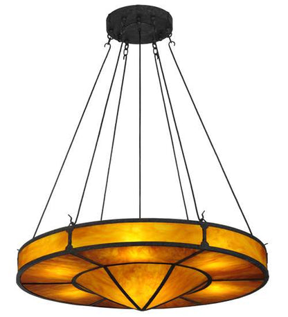Timber 8 Light 48" Wide Drum Chandelier
