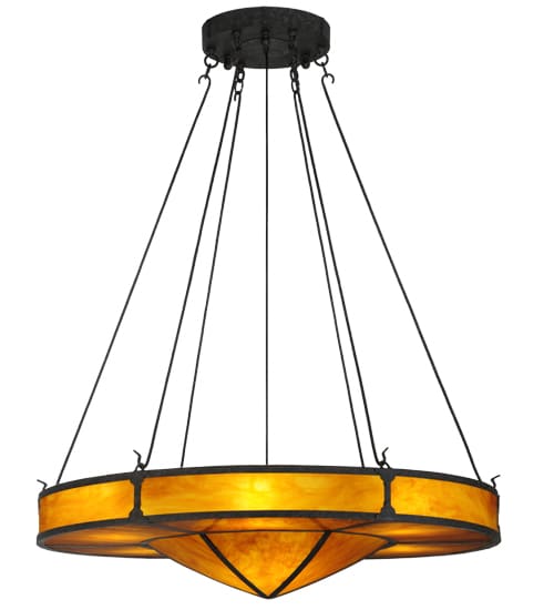 Timber 8 Light 48" Wide Drum Chandelier