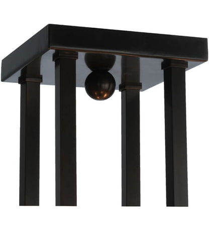 Prairie Loft 4 Light 26" Wide Semi-Flush Ceiling Fixture - Craftsman Brown Finish