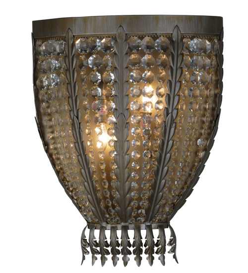 Chrisanne Crystal 2 Light 21" Tall Wall Sconce
