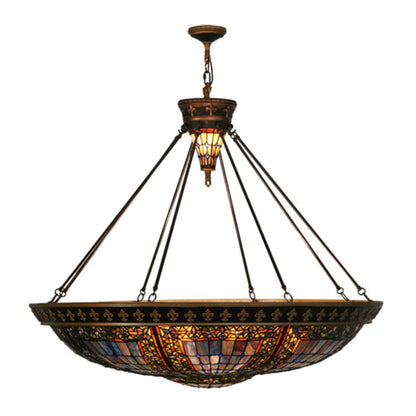 Meyda Tiffany Fleur-de-lis 8 Light 45" Wide Pendant
