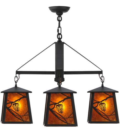 Whispering Pines 4 Light 28" Wide Chandelier