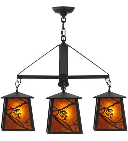 Whispering Pines 4 Light 28" Wide Chandelier