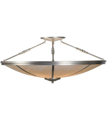 Commerce 4 Light 45" Wide Semi-Flush Bowl Ceiling Fixture - Nickel Finish